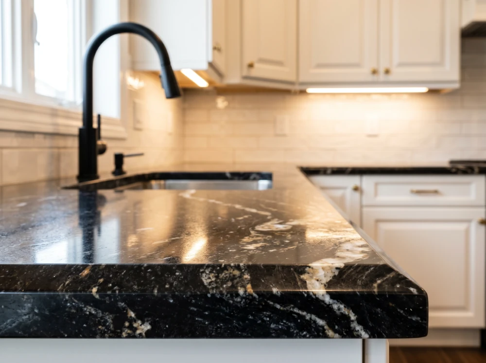 Granite countertop installation in Newark NJ kitchen